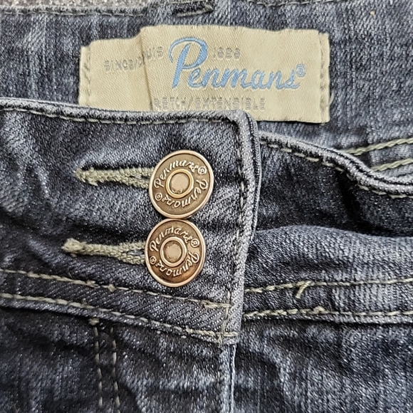 Vintage Penman's Women's Jeans Y2K Size 6 Dark Wash Embroidered Boot Cut - Picture 5 of 13